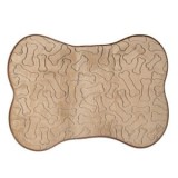 Covoras pentru caini, Bej cu Model Os, 76x54cm, CMCLASS