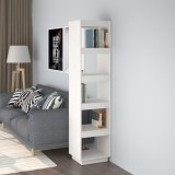 VidaXL Bibliotecă/Separator cameră alb 40x35x167 cm lemn masiv de pin