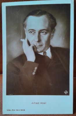 Carte postala, Alfred Peter Abel, regizor și producător de film german 1879-1937 foto
