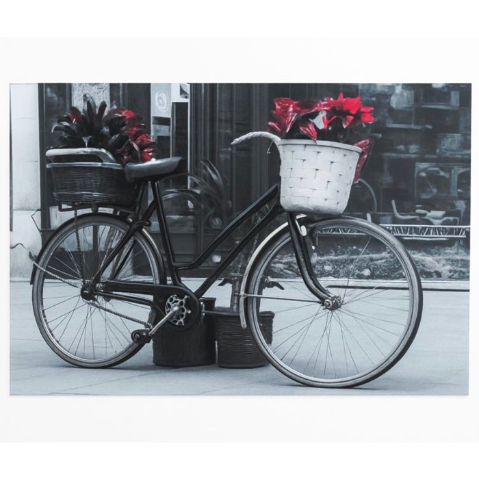 Tablou decorativ Pufo Bicycle, 30 x 40 cm