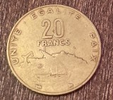 C50 - Moneda foarte veche - Djibuti - 20 franci - 1996