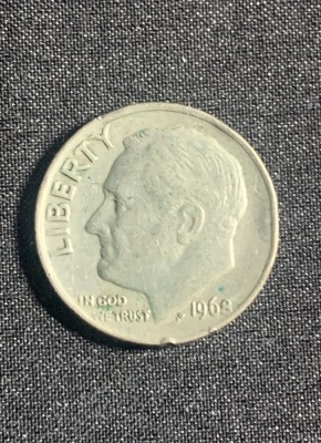 Moneda One Dime 1968 USA foto
