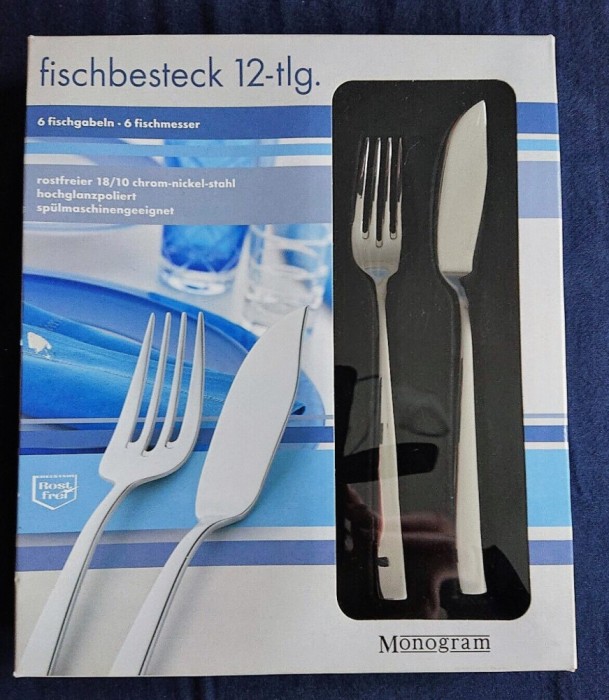 Set tacamuri - pentru peste - WMF - 12 piese - 6 persoane - cutie originala