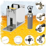 Set complet dozator bere PYGMY 25, 1 linie, 35 litri/h - Green Line, cu toate cuplurile butoi bere