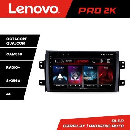 Navigatie Suzuki SX4 2006-2013 Lenovo Kit-124 8 core QLED 2K 8+256 360 Android Waze USB Navigatie Internet Youtube Radio CarStore Technology