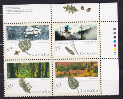 CANADA PADURI SERIE MNH foto