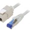 Prelungitor RJ45 3m Gri Cat6a