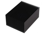 Radiator extrudat cu aripioare negru 100x75x45mm