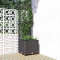 Jardiniera de gradina cu spalier negru, 40x40x136 cm, PP GartenMobel Dekor