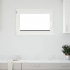 vidaXL Fereastră de subsol &bdquo;RISOR&rdquo; 90x70 cm oscilo-batantă DIN st&acirc;nga, albă