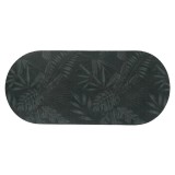Cumpara ieftin Covor De Baie Oval 45x100cm &ndash; Essential Nature &ndash; Mat Culoare Negru/Verde