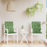 Gossi perne de scaun spatar jos, 2 buc., model frunze, textil