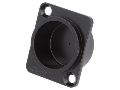 Conector capac de protecție metalic negru foto