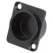 Conector capac de protecție metalic negru