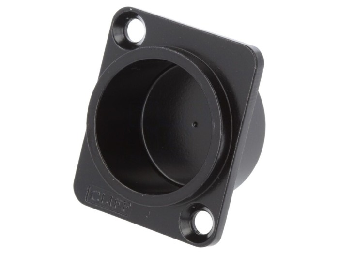 Conector capac de protecție metalic negru