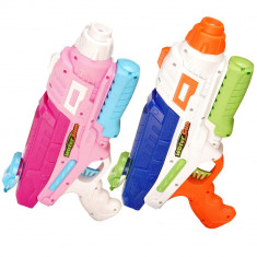 Set 2x Pistol cu Apa pentru Copii, Rezervor, Pentru Piscina/Plaja, Flippy, 6ani+, Roz + Albastru, 600 ML