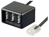 Splitter RJ11 cu Priză F TAE și Priză N TAE x 2