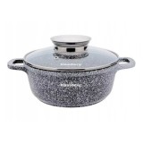 Cratita din aluminiu turnat cu strat de ceramica, marmorat, 1.3L, 16cm, Klausberg