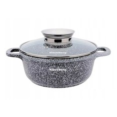 Cratita din aluminiu turnat cu strat de ceramica, marmorat, 1.3L, 16cm, Klausberg