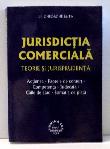 JURISDICTIA COMERCIALA de GHEORGHE BUTA , 2003