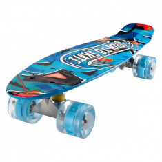 Penny board Action One, Cu roti luminoase, 22 cm, ABEC-7 PU, Aluminium 90 kg, Born to skate