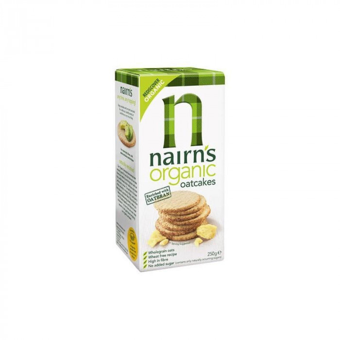 Crackers din Ovaz Integral Bio 250 grame Nairn&#039;s