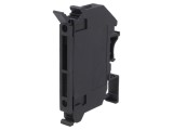 Clemă siguranţe cilindrice 5x20mm pentru şină DIN 6,3A