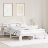 vidaXL Cadru de pat din lemn Alb Lemn 140 x 200 cm Durabil