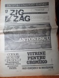 Ziarul zig zag 3-9 iulie 1990-interviu nicu ceausescu,articol mircea dinescu