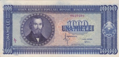 ROMANIA 1000 LEI 1950 aUNC foto