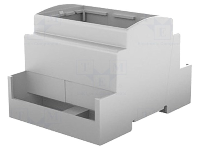Carcasă pentru șină DIN gri 4 module