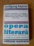 OPERA LITERARA - WOLFGANG KAYSER