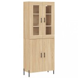 Cumpara ieftin Dulap inalt, stejar sonoma, 69,5x34x180 cm, lemn compozit