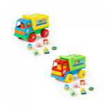 Camion educativ+forme, 26x16x17 cm, Cavallino, Polesie