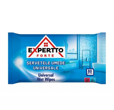 Servetele umede universale Expertto Forte, 80 buc / pachet foto