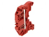 Conector de &icirc;mbinare pentru șine 0,2&divide;2,5mm&sup2; 2 borne roșu SNK, TE Connectivity