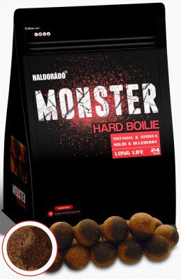 Haldorado - Boilies-uri Monster Hard Boilie 24+, 700g, 24mm - Squid + Afine foto