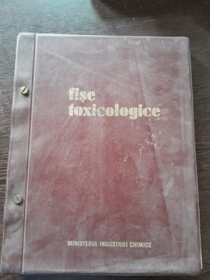 Fise toxicologice - V. Ciolac foto
