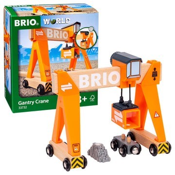 Macara Gantry incarcare marfa trenulete BRIO, 3+ ani foto