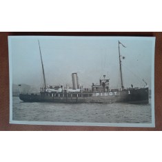 Carte postala, necirculata, vaporul Pilot, inceput de secol XX