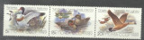 Russia USSR 1989 Birds, Ducks, strip, MNH M.280, Nestampilat