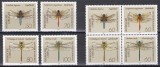 Germania 1991 - Libelule, Serie + Serie in Bloc, MNH