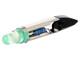 Lampă LED Verde 12VDC/12VAC T6.8