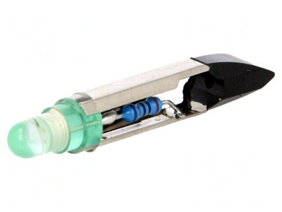 Lampă LED Verde 12VDC/12VAC T6.8 foto