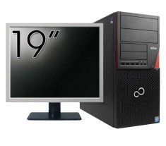 Pachet Calculator Fujitsu Siemens P720, Intel Core i3-4130 3.40GHz, 4GB DDR3, 500GB SATA, DVD-ROM + Monitor 19 Inch NewTechnology Media foto