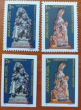 UNGARIAa-1991.-''Craciun- :MADONA cu Pruncul'' =2val.-DANT.+2val.Nedant,-MNH-Nestampilate -Vezi-Scan