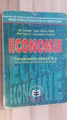 Economie manual pentru clasa a XI-a- Ilie Gavrila, Dan Nitescu foto