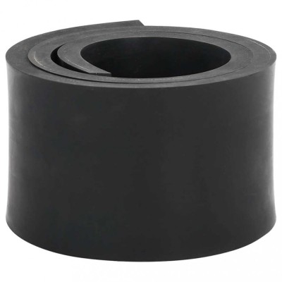 vidaXL Margine de cauciuc pentru plug de zăpadă negru 120x8x1 cm foto
