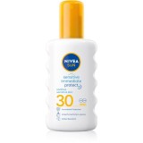 NIVEA SUN Protect &amp; Sensitive spray protector pentru plajă SPF 30 200 ml