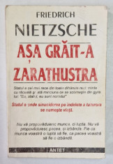 ASA GRAIT-A ZARATHUSTRA de NIETZSCHE , 1991 *MINIMA UZURA foto